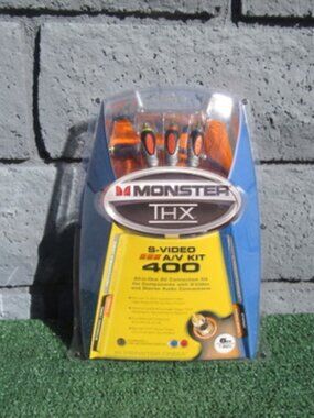 Brand New Monster THX S-Video A/V Kit 400 6 ft Cable Cord